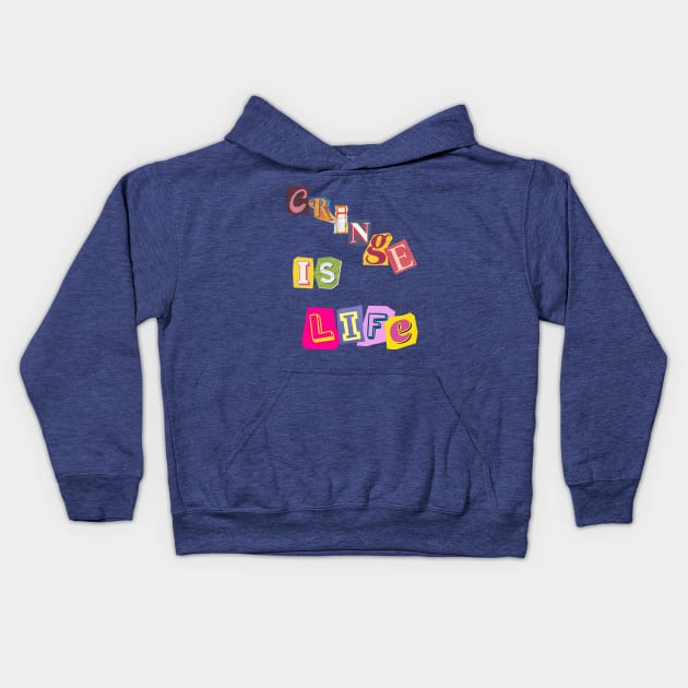 Cringe Is Life Kids Hoodie by Inks3as